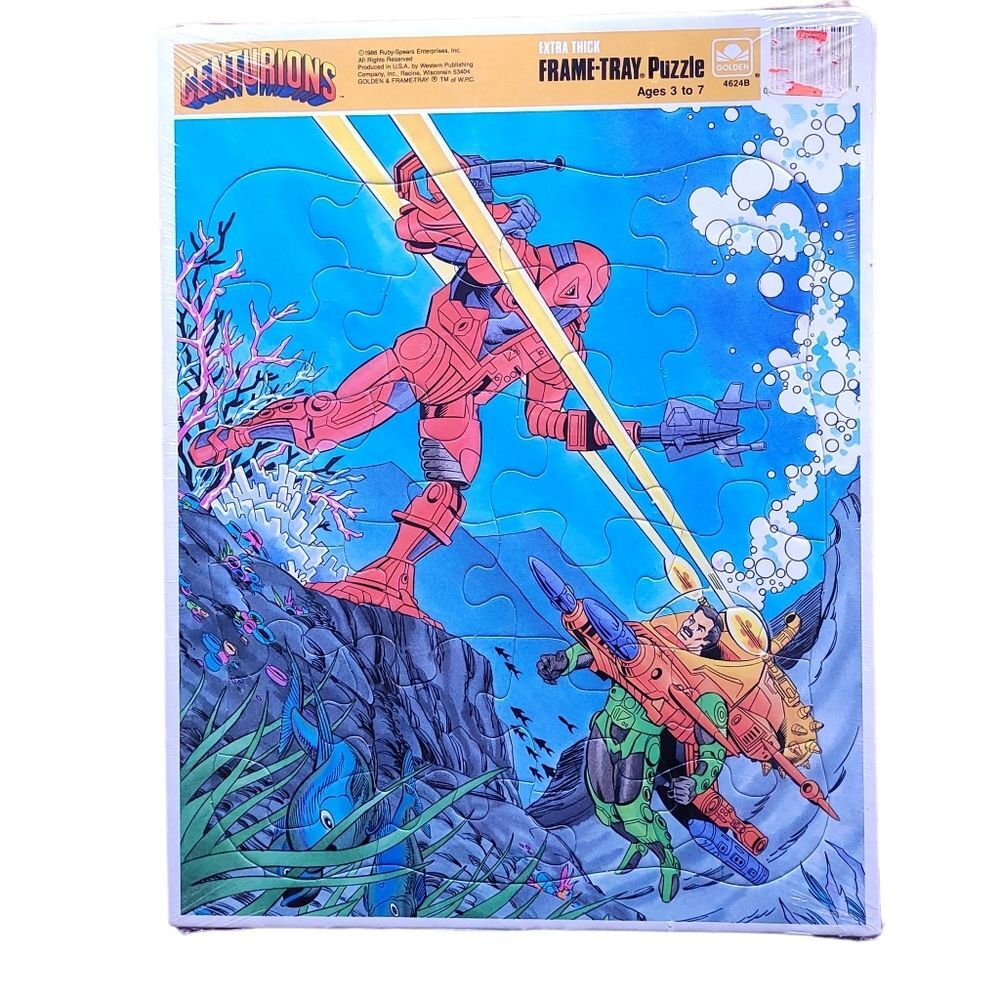 Vintage 1986 CENTURIONS PUZZLE Frame Tray Puzzle COMPLETE Still sealed